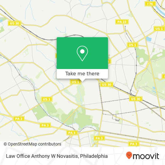 Law Office Anthony W Novasitis map