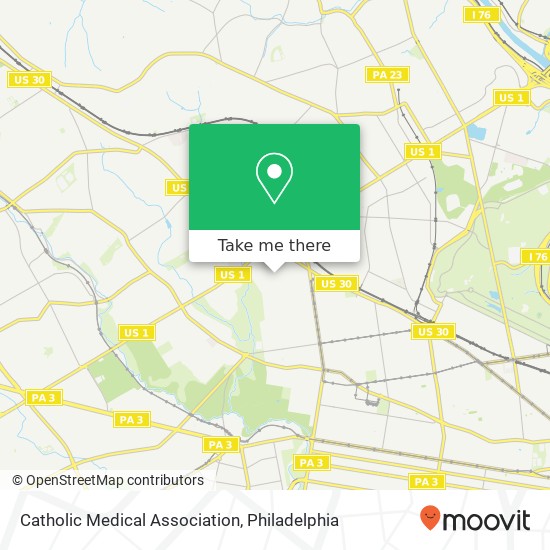 Catholic Medical Association map