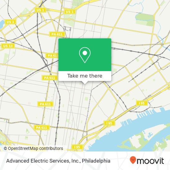 Mapa de Advanced Electric Services, Inc.