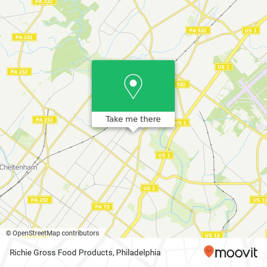Richie Gross Food Products map