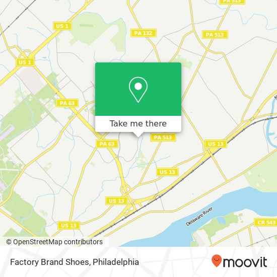 Mapa de Factory Brand Shoes