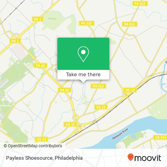 Mapa de Payless Shoesource