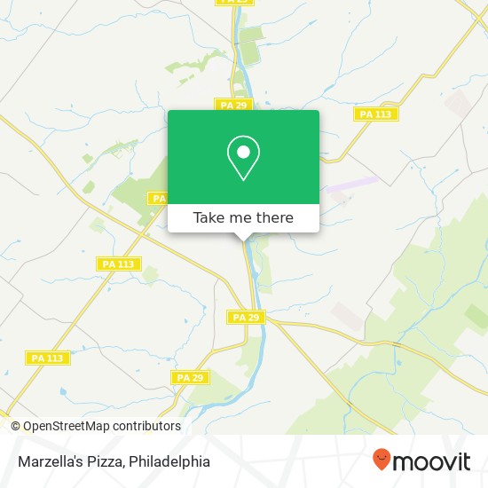 Marzella's Pizza map