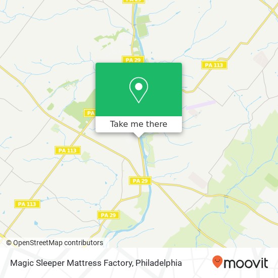 Magic Sleeper Mattress Factory map