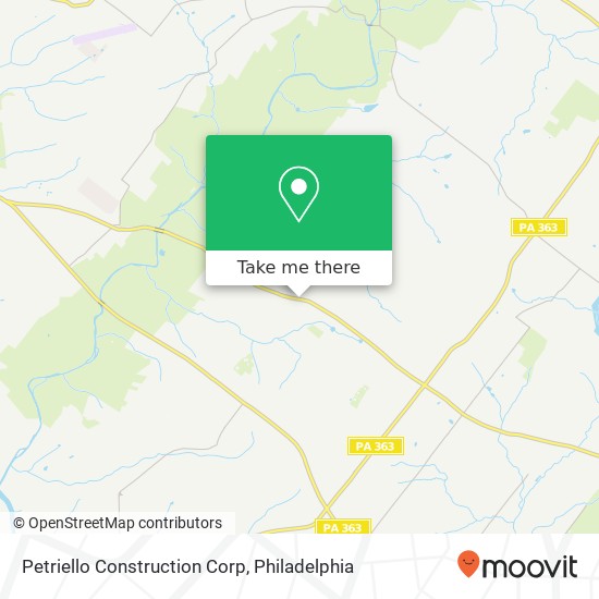 Mapa de Petriello Construction Corp