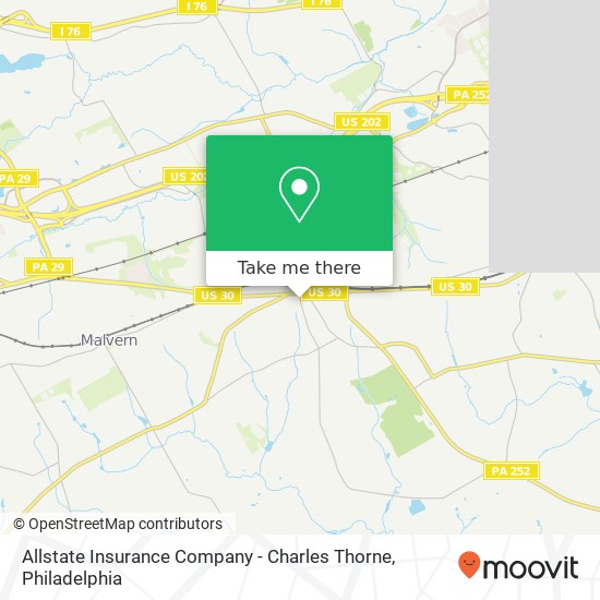 Allstate Insurance Company - Charles Thorne map