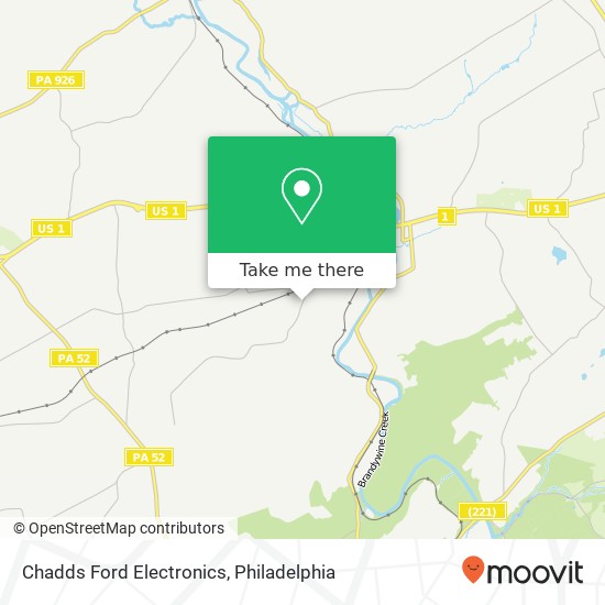 Mapa de Chadds Ford Electronics