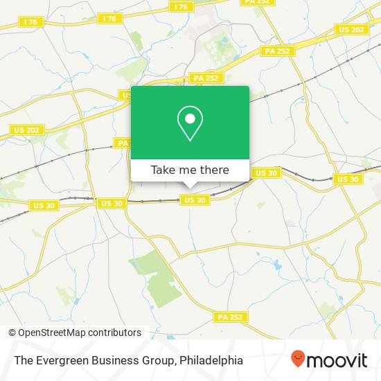 The Evergreen Business Group map