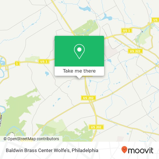 Mapa de Baldwin Brass Center Wolfe's