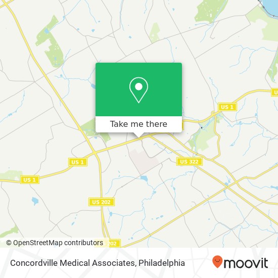 Concordville Medical Associates map