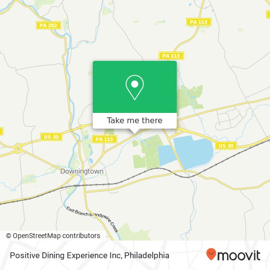 Mapa de Positive Dining Experience Inc