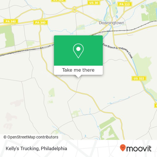 Kelly's Trucking map