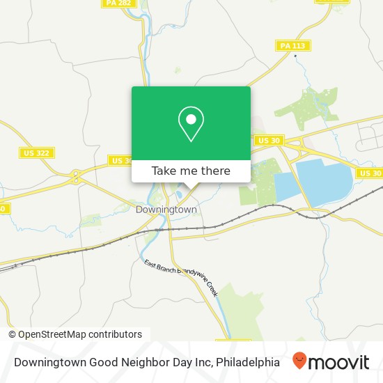 Downingtown Good Neighbor Day Inc map