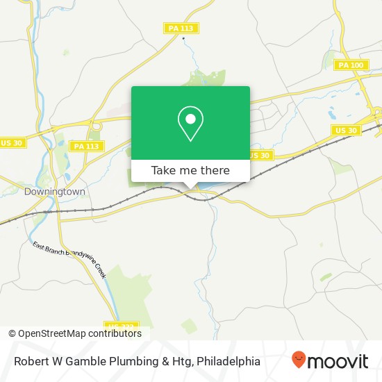 Mapa de Robert W Gamble Plumbing & Htg