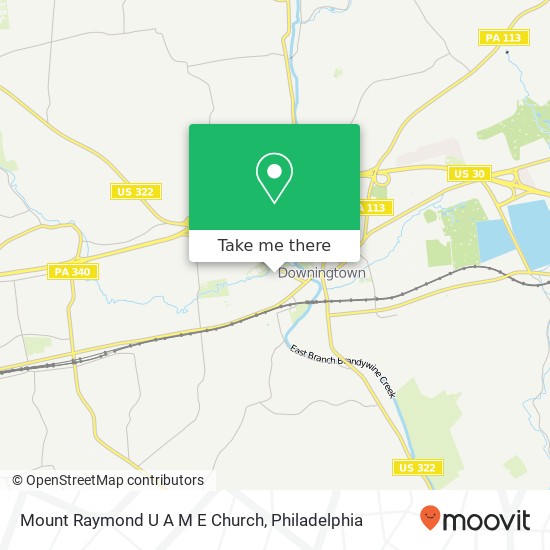 Mapa de Mount Raymond U A M E Church