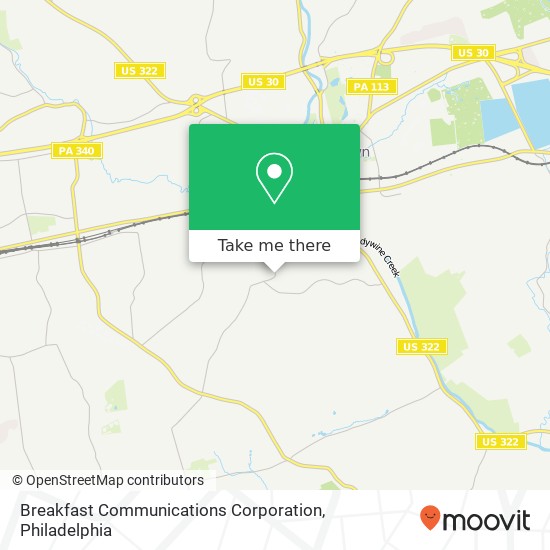 Breakfast Communications Corporation map
