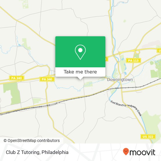Club Z Tutoring map