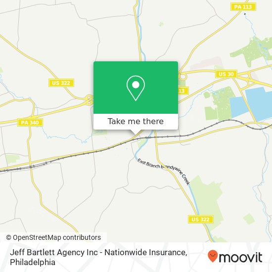 Mapa de Jeff Bartlett Agency Inc - Nationwide Insurance