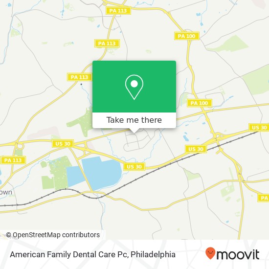 American Family Dental Care Pc map