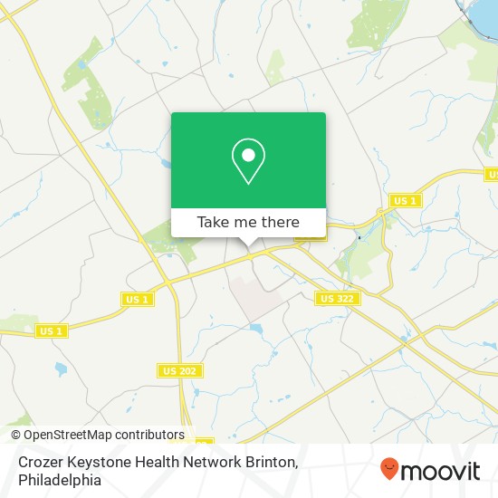 Crozer Keystone Health Network Brinton map