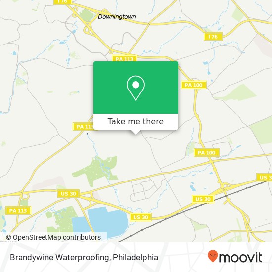 Brandywine Waterproofing map