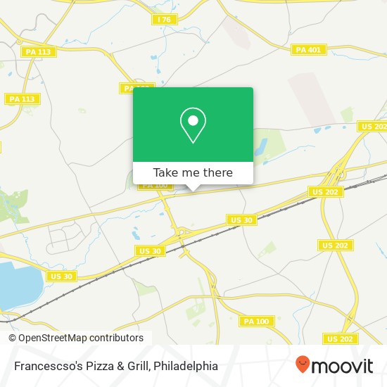 Mapa de Francescso's Pizza & Grill