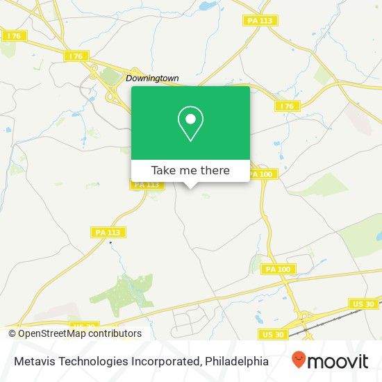 Mapa de Metavis Technologies Incorporated