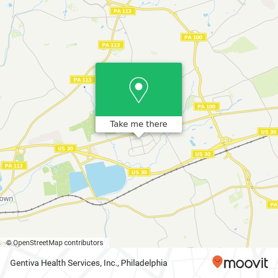 Mapa de Gentiva Health Services, Inc.