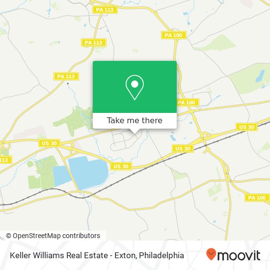 Keller Williams Real Estate - Exton map
