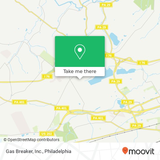 Mapa de Gas Breaker, Inc.