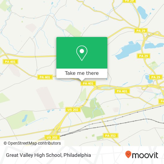 Great Valley High School map