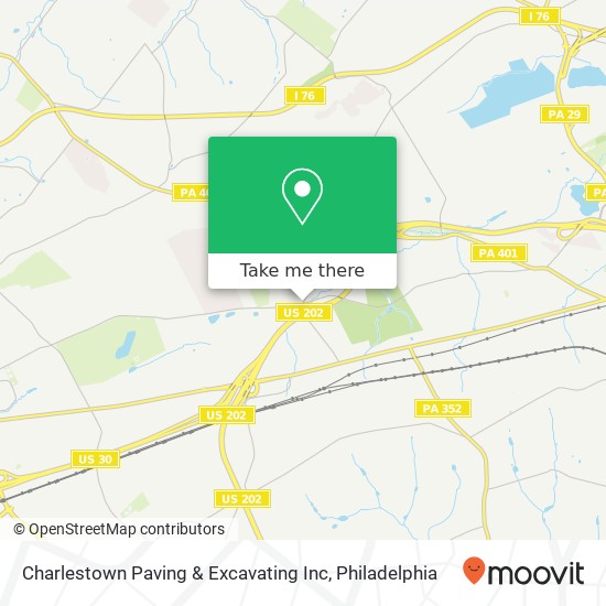 Mapa de Charlestown Paving & Excavating Inc