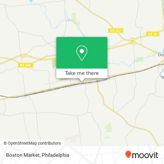 Mapa de Boston Market