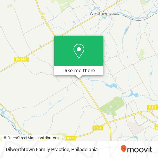 Dilworthtown Family Practice map