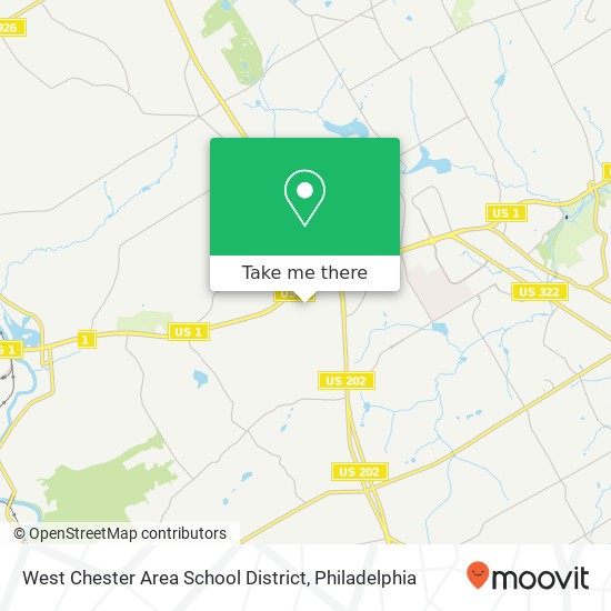 Mapa de West Chester Area School District