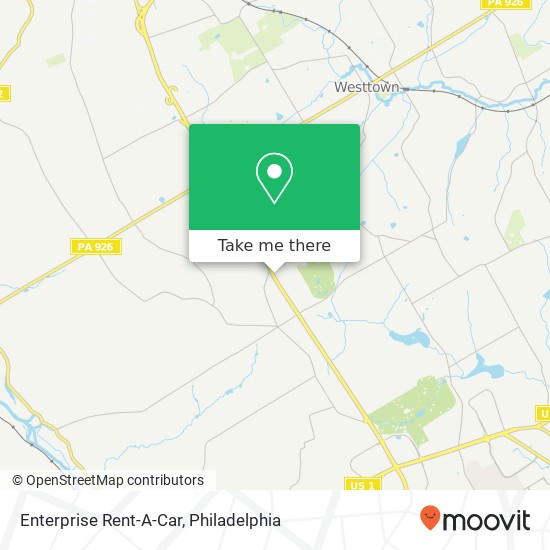 Enterprise Rent-A-Car map