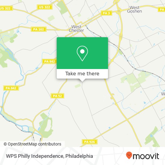 WPS Philly Independence map