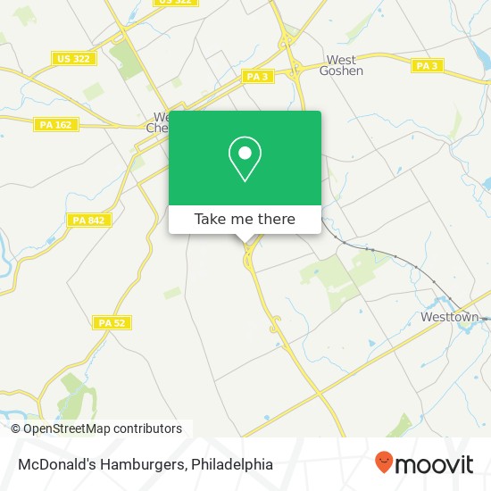 McDonald's Hamburgers map