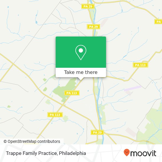 Trappe Family Practice map