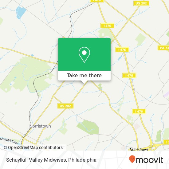 Mapa de Schuylkill Valley Midwives