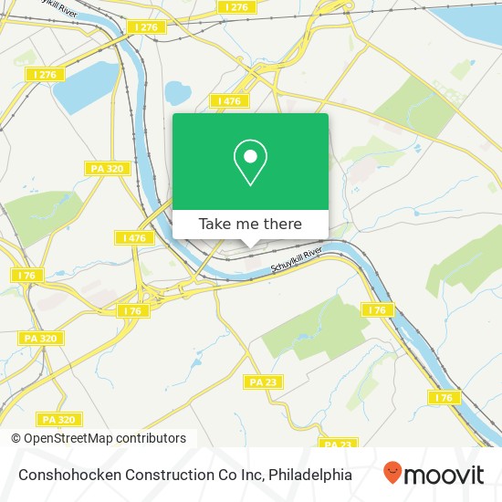 Conshohocken Construction Co Inc map