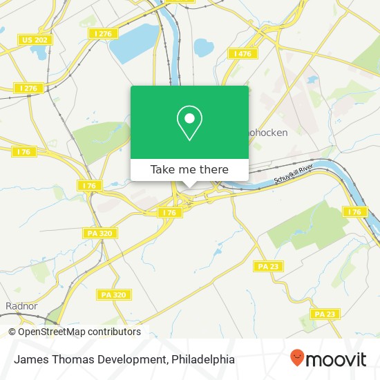 Mapa de James Thomas Development