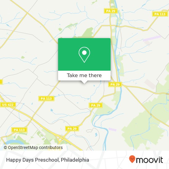 Mapa de Happy Days Preschool