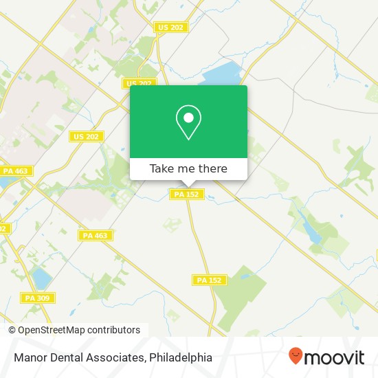 Manor Dental Associates map