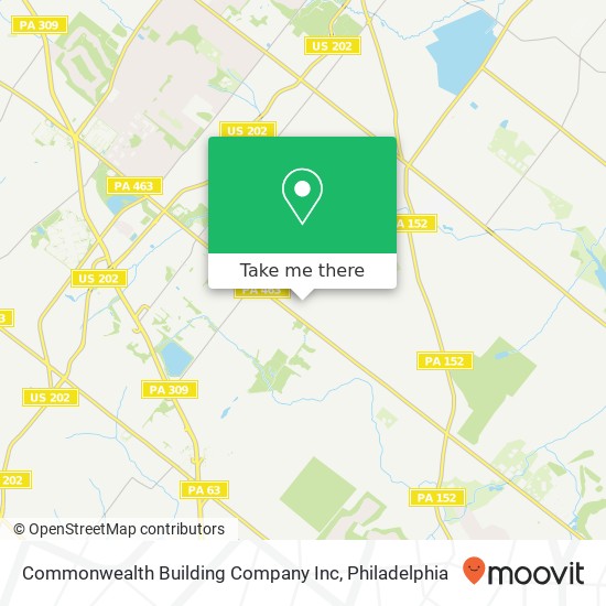 Mapa de Commonwealth Building Company Inc