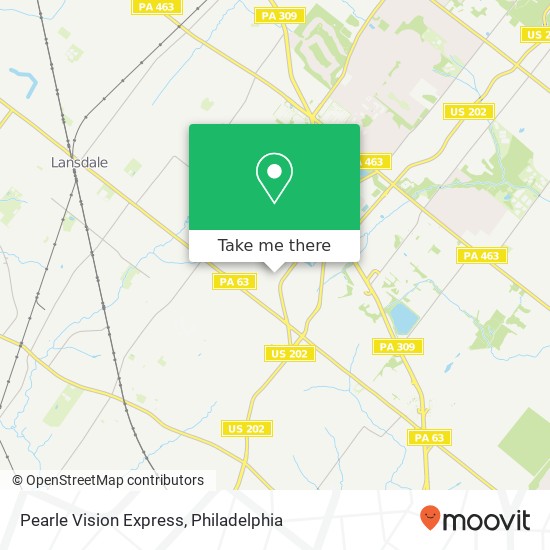 Mapa de Pearle Vision Express