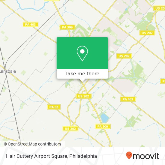 Hair Cuttery Airport Square map