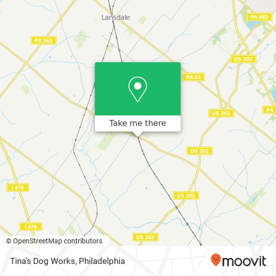 Tina's Dog Works map