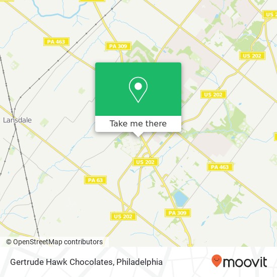 Gertrude Hawk Chocolates map