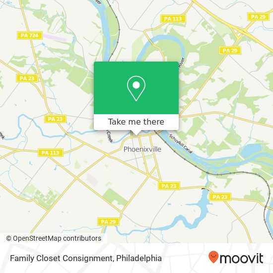 Mapa de Family Closet Consignment